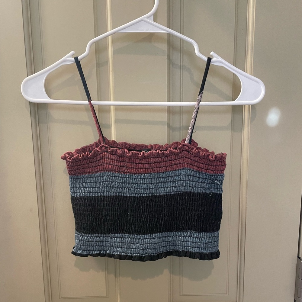 multicolor cropped tank